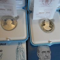 Vatikan 2012 5 Euro + 10 Euro Gedenkmünzen PP * *