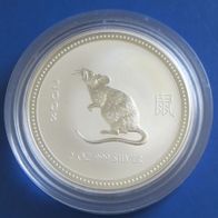 2$ Australien Lunar I Maus 2007/2008 2oz Silber
