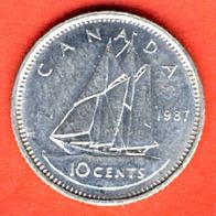 Kanada 10 Cents 1987