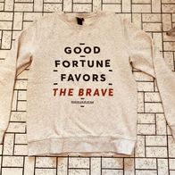 H&M Sweatshirt Pullover hellgrau graumeliert Gr. M, wie neu