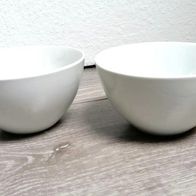 2 weiße Müslischalen Set 7 cm *