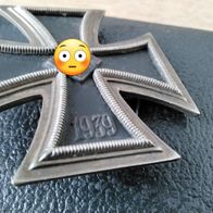 EK 1. Klasse 1939 gewölbtes Stück im Etui Orden Eisernes Kreuz Wehrmacht