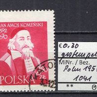 Polen 1957 300. Jahrestag der Ausgabe des Buches Opera didactica omnia MiNr. 1041 ges