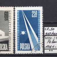 Polen 1958 Internationales Geophysikalisches Jahr 1957/58 MiNr. 1061 - 1062 gestemp 1