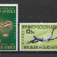 078) Südafrika 1964 Sport Mi. Nr. 339/40 kpl. Satz postfrisch