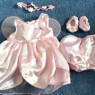 Baby Born Zapf Creation Schmetterling Fee Kleid Schuhe Stirnband 4 teilig