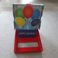 Geschenkbox Gutscheinbox Schachtel Happy Birthday