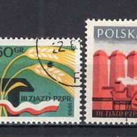 Polen 1959 3. Parteitag der Vereinigten Polnischen Arbeiterpartei MiNr. 1090 - 1092 g