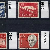 Norwegen Mi. Nr. 451 + 454 + 455 + 458 + 460 + 462 o <