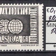 Polen 1961 5. Gewerkschaftskongress MiNr. 1268 gestempelt