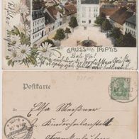 Triptis-Litho-AK-1904 Gruss aus Triptis, Erh.2