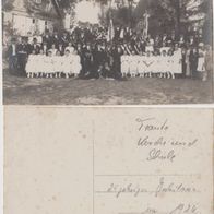 Vorbein-Loitz-Foto-AK um 1926 Heimatgeschichte 25 Jubiläum, original Karte Erh.1