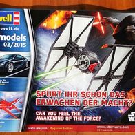 REVELL Star Wars Magazin The Force Awakens 2015 mit 15 Seiten u. a. TIE Fighter uvm.