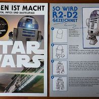 Star Wars Magazin 2015 mit Bastelanleitung CHEWIE als Lesezeichen und R2D2 zeichnen