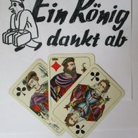 Zaubertrick Kartenset Ein König dankt ab