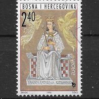 025) Bosnien-Herzegowina (Kroatische Post) 1996 Königin Mi. Nr. 28y gestempelt