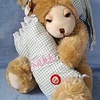 Stofftier Bär Paul Schlafbär kann auf Knopfdruck schnarchen Kissen NEU