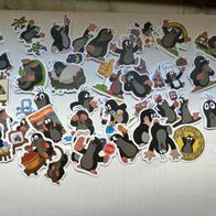 40 verschiedene Sticker Maulwurf