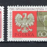 Polen 1966 1000 Jahre Polen MiNr. 1738 - 1739 gestempelt -2