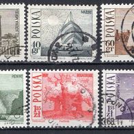 Polen 1966 Freimarken: Tourismus MiNr. 1597 - 1604 gestempelt -1