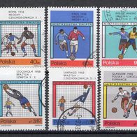 Polen 1966 Fußballweltmeisterschaft, London MiNr. 1665 - 1672 gestempelt -2