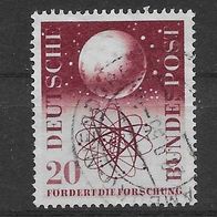008) BRD/ Bund 1955 Erdglobus Mi. Nr. 214 gestempelt