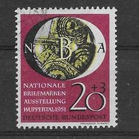 015) BRD/ Bund 1951 (NBA) Wuppertal Mi. Nr. 142 gestempelt