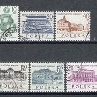 Polen 1965 Freimarken: 700 Jahre Warschau MiNr. 1597 - 1604 gestempelt -1