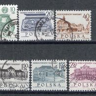 Polen 1965 Freimarken: 700 Jahre Warschau MiNr. 1597 - 1604 gestempelt -2