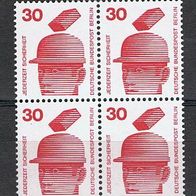 Berlin MiNr. 406 UVV Viererblock Paare aus Bogen postfrisch