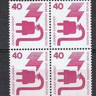 Berlin MiNr. 407 UVV Viererblock Paare aus Bogen postfrisch