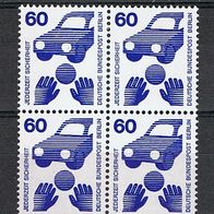 Berlin MiNr. 409 UVV Viererblock Paare aus Bogen postfrisch