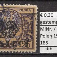 Polen 1923 Freimarken MiNr. 185 gestempelt -2