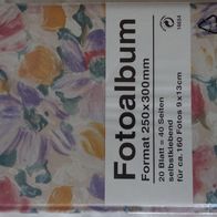 DK Fotoalbum 20 Blatt Blüte selbstklebend orig. verpackt Format 25x30 unbenutzt