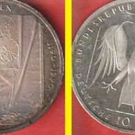 1990 BRD 800 Jahre Deutscher Orden 10 DM bankfrisch