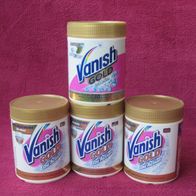 4x Fleckentferner Vanish Gold Oxi Action für Weißes Pulver Fleckenentferner 550g