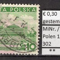 Polen 1935 Freimarken: Verschiedene Sehenswürdigkeiten MiNr. 302 gestempelt