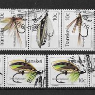 082) Transkei 1981 Insekten Mi. Nr. 83/87 kpl. Satz gestempelt