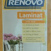 RENOVO Laminat, unbenutzt, "Eiche Wien" , knapp 5 qm - 18 Platten