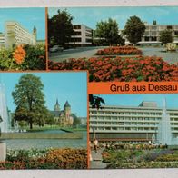 h02) BRD (DDR-Zeit) - AK - Dessau - Bauhaus, Post, Haus des Reisens