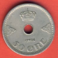 Norwegen 50 Öre 1926