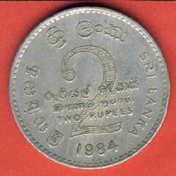 Sri Lanka 2 Rupees 1984