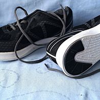 Freizeitschuhe Turnschuhe Halbschuhe schwarz grau Gr. 39 UK 6 NEU