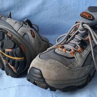 Freizeitschuhe Halbschuhe grau orange Gr. UK 6,5 Air Active