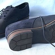 Halbschuhe Schnürschuhe blau schwarz Gr. 39 Graceland NEU