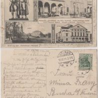 Weimar-Schießhaus-AK-1914 Restaurant von WilhelmTeudeloff, Hoftheater, Schloss, Erh.1