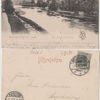 Weissenfels-AK-1906 Blick nach der neuen Brücke, Erh.1