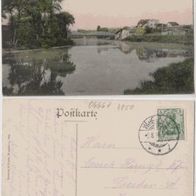 Weissenfels-AK-1906 Partie bei der grossen Brücke, Erh.1