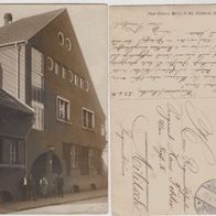 Weisswasser-Muskau-Foto-AK1911 Haus Familie Frenzel Heimatgeschichte, Erh.1,