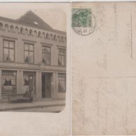 Wittenburg-Foto-AK-1908 Uhrmacher Adolf Bose Heimatgeschichte Erh.1